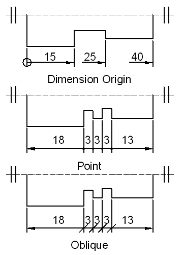 mechanical drawing with dimension