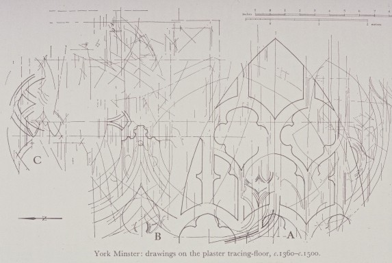 The tracing floor in the York Minster Masons loft