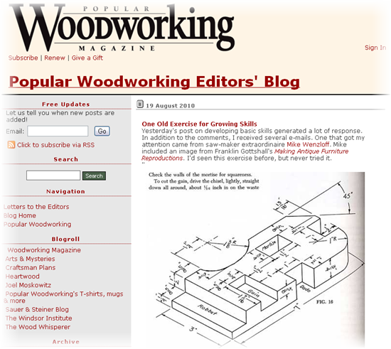 Popular Woodworking Magazine - Editor's Blog