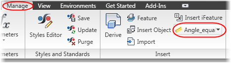 Insert an iFeature directly from the drop down panel on Autodesk Inventor's Ribbon