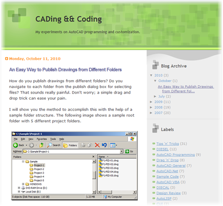 An Easy Way to Publish Drawings from Different Folders - CADing && Codeing