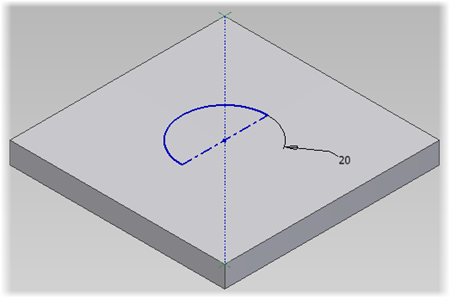 Adding construction geometry to place an Autodesk Inventor iFeature