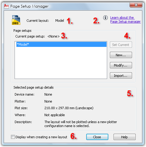 autocad for mac set up plot style or page