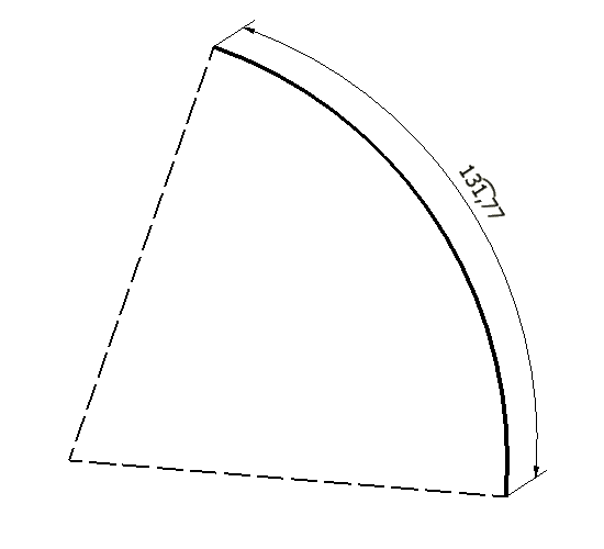 Dimensioning an arc in an Autodesk Inventor Drawing File