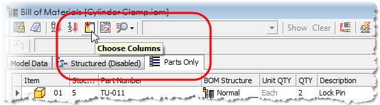 Autodesk Inventor Run time choose BIM columns