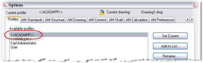 Autocad Mechanical Profiles