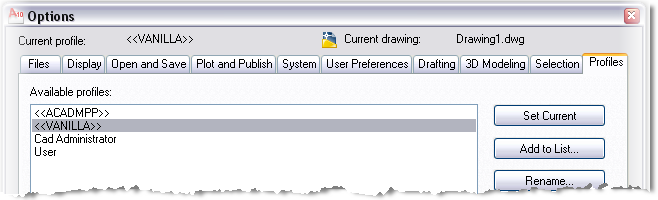 Autocad Profiles