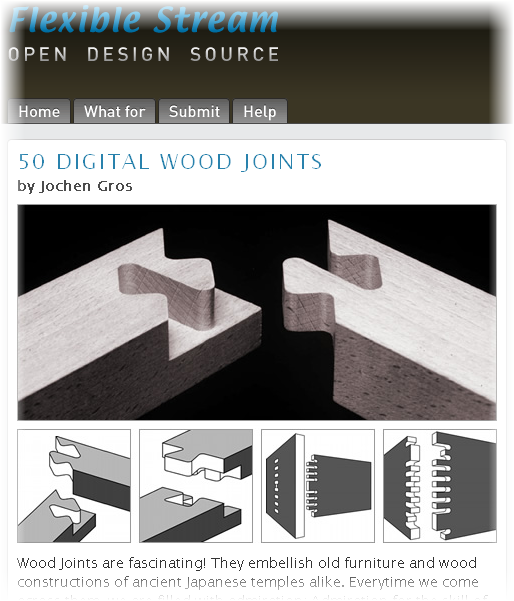 Flexible Stream | 50 DIGITAL WOOD JOINTS