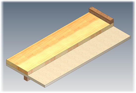 Shooting Board Modelled in Atodesk Inventor