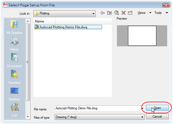 bricscad page setup server