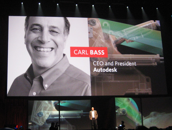 Autodesk CEO Carl Bass welcomed attendees to AU 2010.