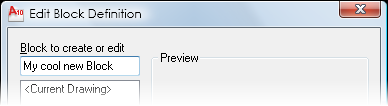 AutoCAD Edit block definition