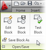 AutoCAD Save Block or save block as