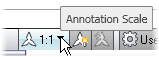 AutoCAD's current Annotation Scale