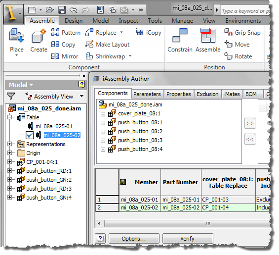 Autodesk Inventor iAssembly Author