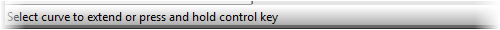Select Curve to extend or press and hold control key