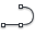 The AutoCAD polyline tool icon