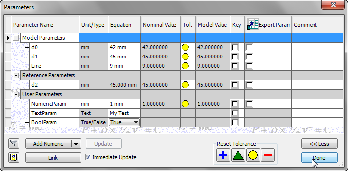 Autodesk Inventor Parameters to be Exported