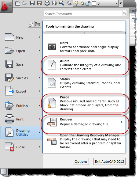 AutoCAD Drawing utilities