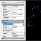 AutoCAD, Flattening plines with the properties palett