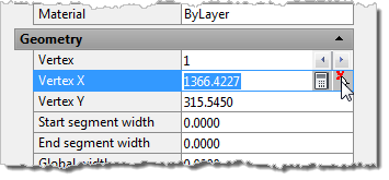 The AutoCAD Properties palette - Point and calculator
