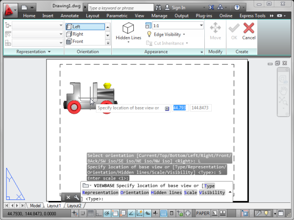 AutoCAD 2013 Viewbase command