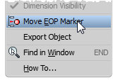 Autodesk Inventor 2013 Move EOP marker to here