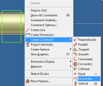 Design and Motion - Horizontal & Vertical sketch constraints