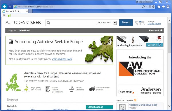 Autodesk seek - browser