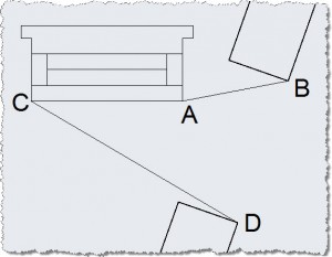 AutoCAD Align command - Before