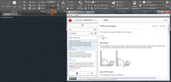 AutoCAD 2015 Help Find