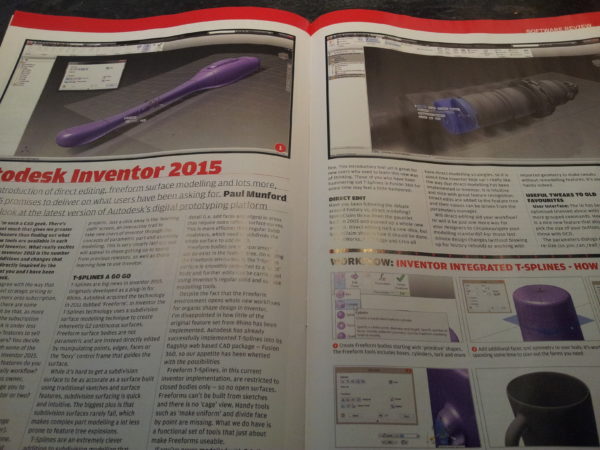 Inventor 2015 Reviewed in D3D magazine