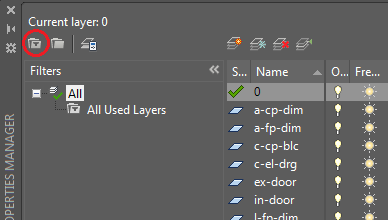 turn off all layers except one in autocad lisp