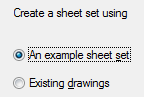 AutoCAD new sheet set from example