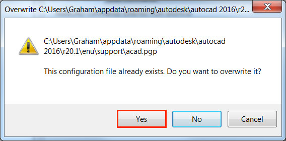 Saving an AutoCAD PGP file