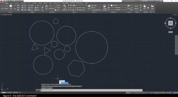 AutoCAD 100 Circles QSELECT command