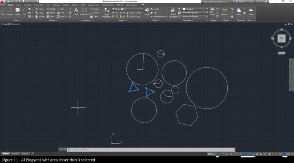 AutoCAD 100 Circles QSELECT Polygons