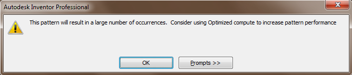 Autodesk Inventor Optimised compute dialog