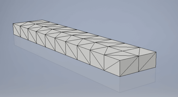 Autodesk Inventor Beam Meshed for FEA