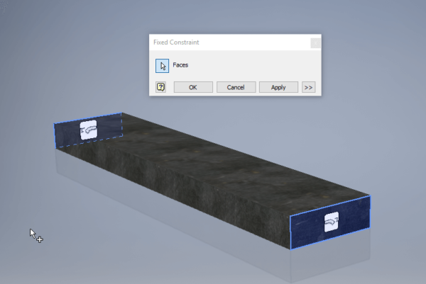 Autodesk Inventor Creating stress Analysis Constraints