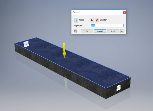 autodesk inventor FEA force stress