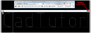 Double click to Shrinkwrap AutoCAD text