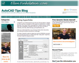 Ellen Finklestein's AutoCAD Tips Blog