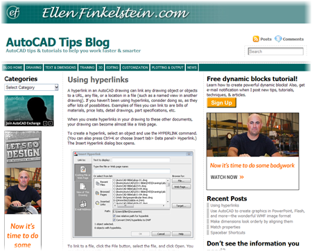 Ellen Finklestein's AutoCAD Tips Blog