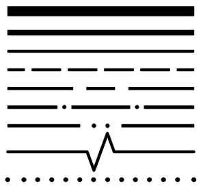 The CAD Setter Outs Line Type icon