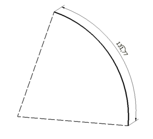 Dimensioning an arc in an Inventor Drawing