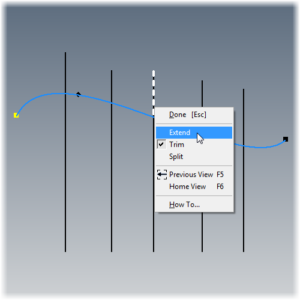 Autodesk Inventor Toggle trim, split, extend