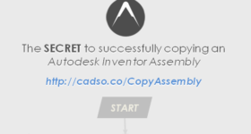 An Autodesk Inventor copy assembly flow chart