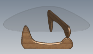 A Noguchi Table modelled in Autodesk Inventor